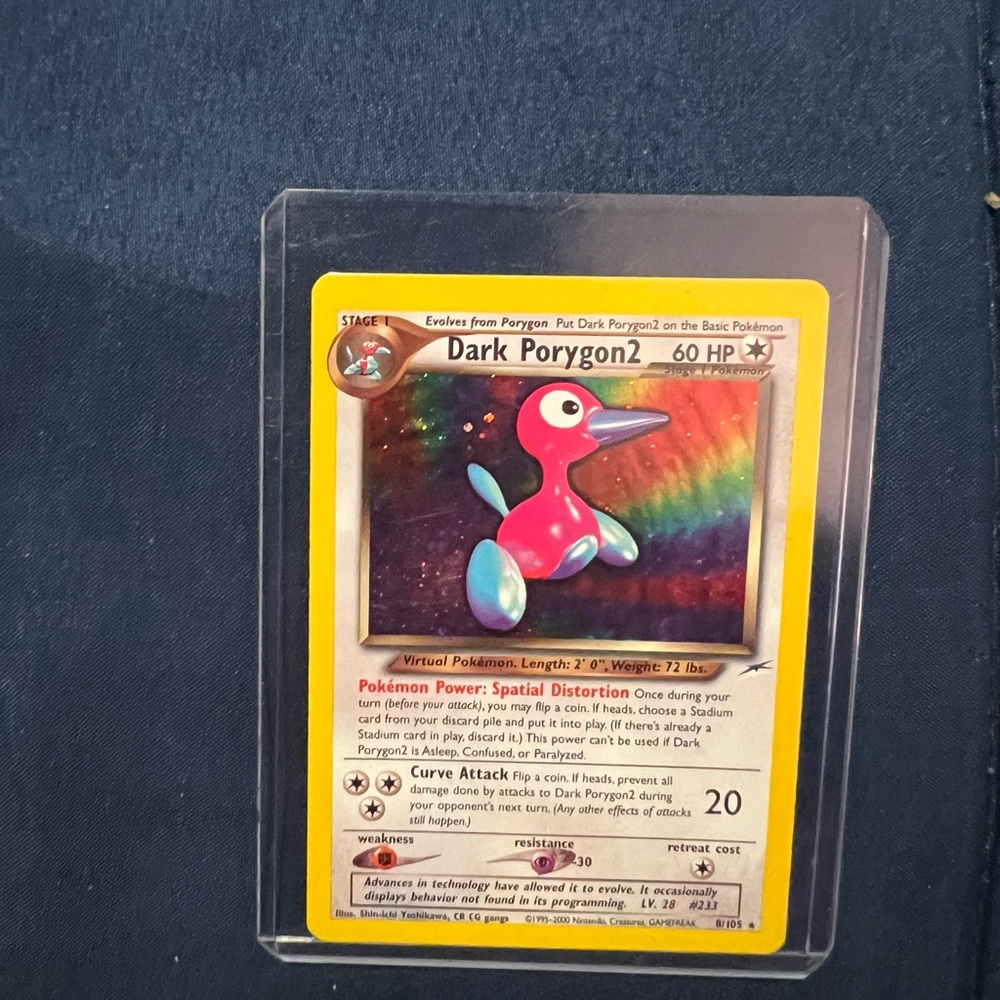 Dark porygon  2 pokemon card